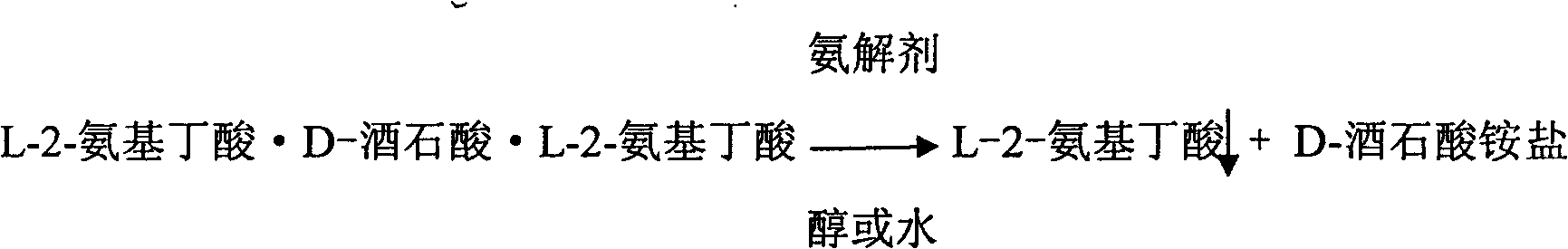 Method for preparing L-2-aminobutyric acid by asymmetric conversion method