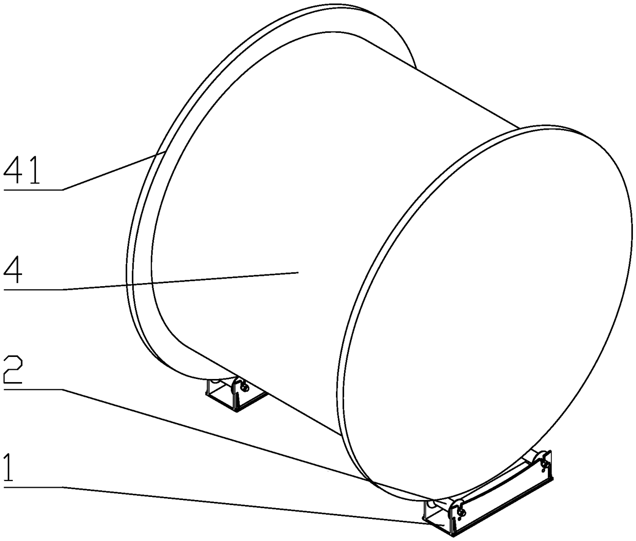 Fixed spool paying-off device