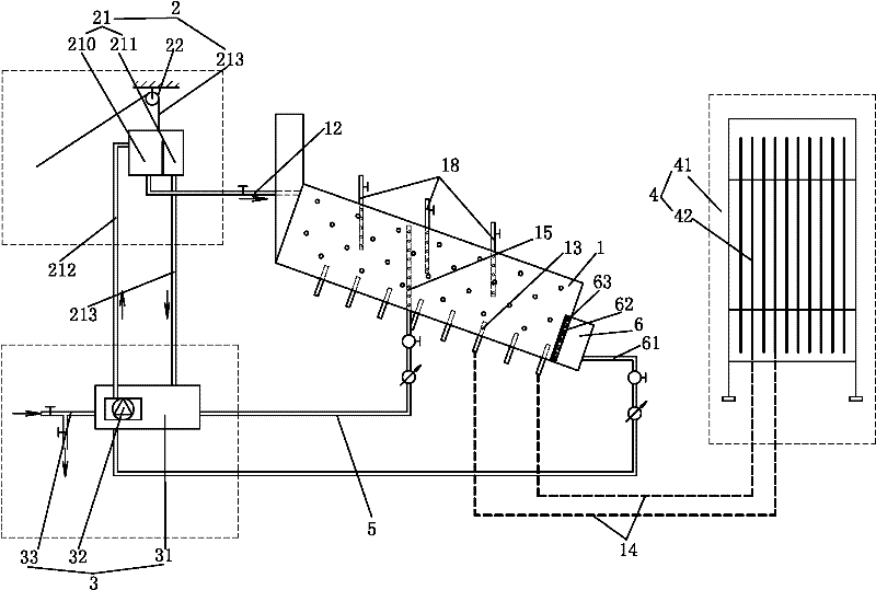 Test simulation device for confined aquifer