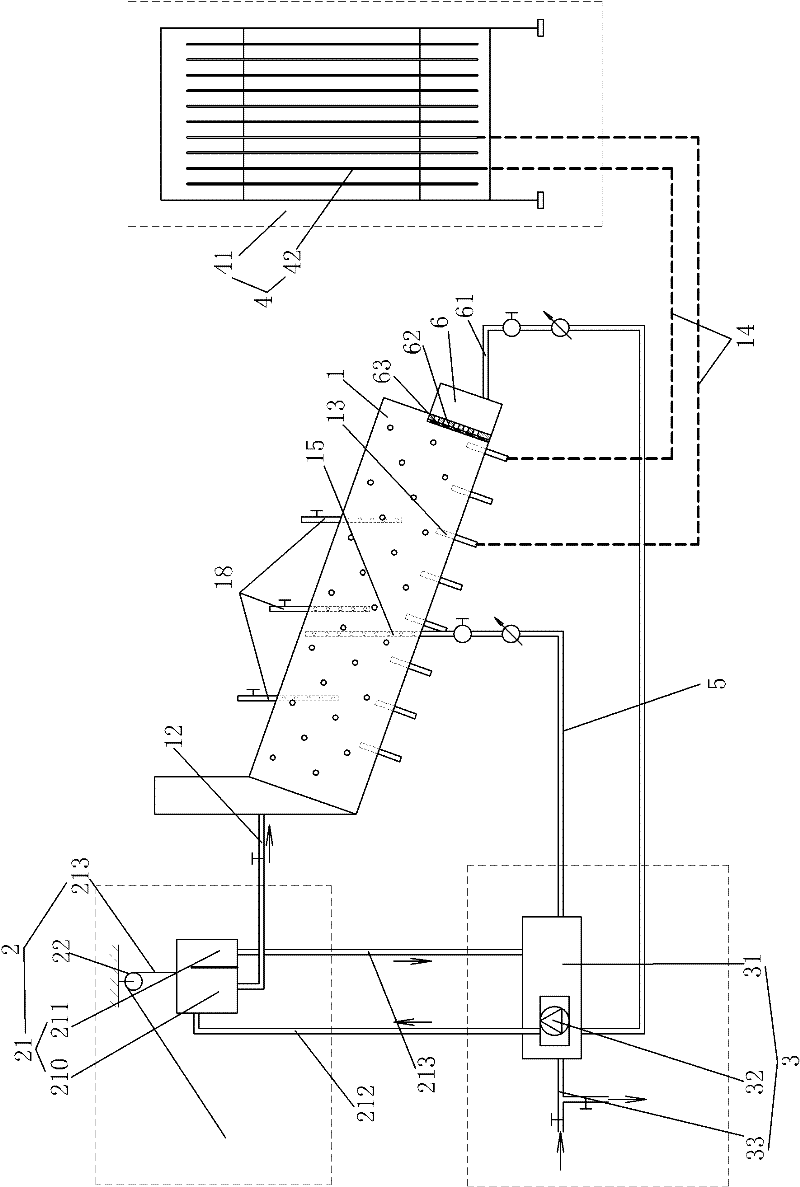 Test simulation device for confined aquifer