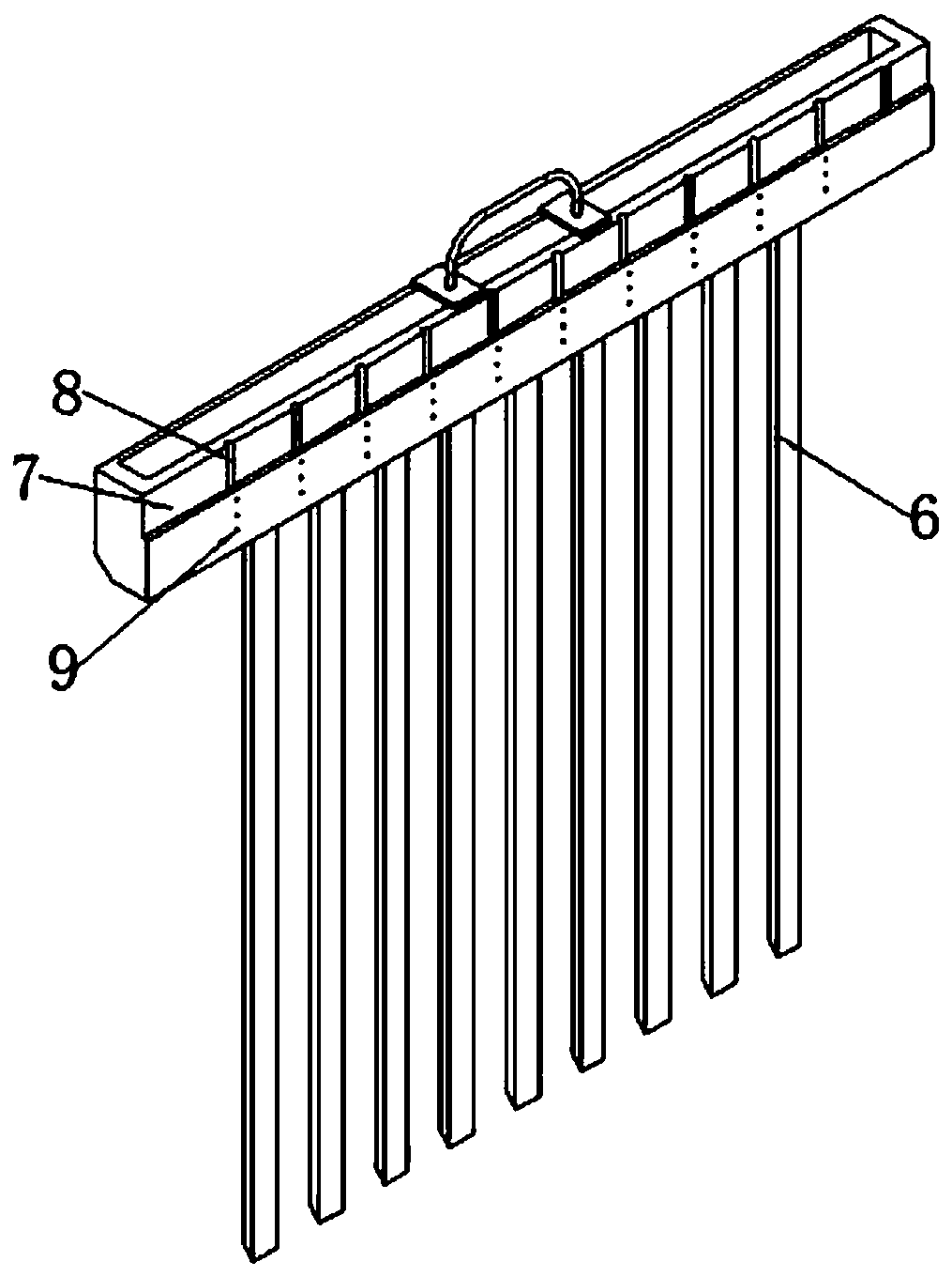 Pressing device for automatic tobacco braiding machine