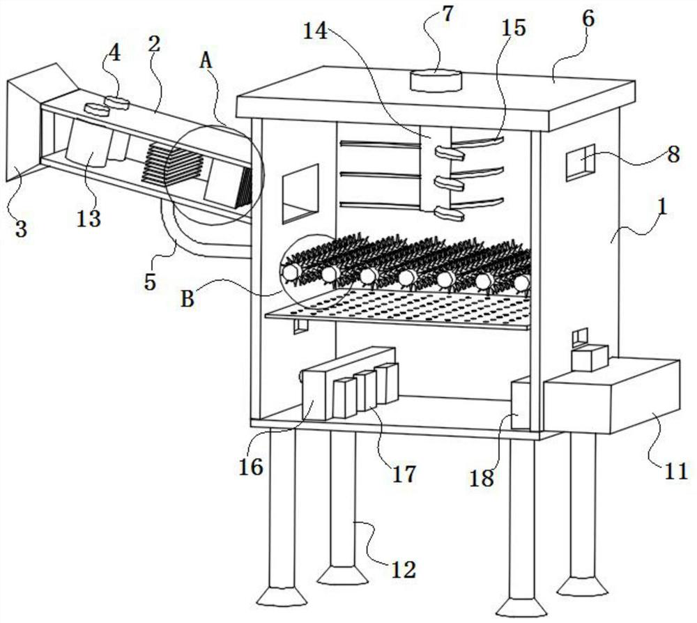 Biomass straw crushing and briquetting integrated device