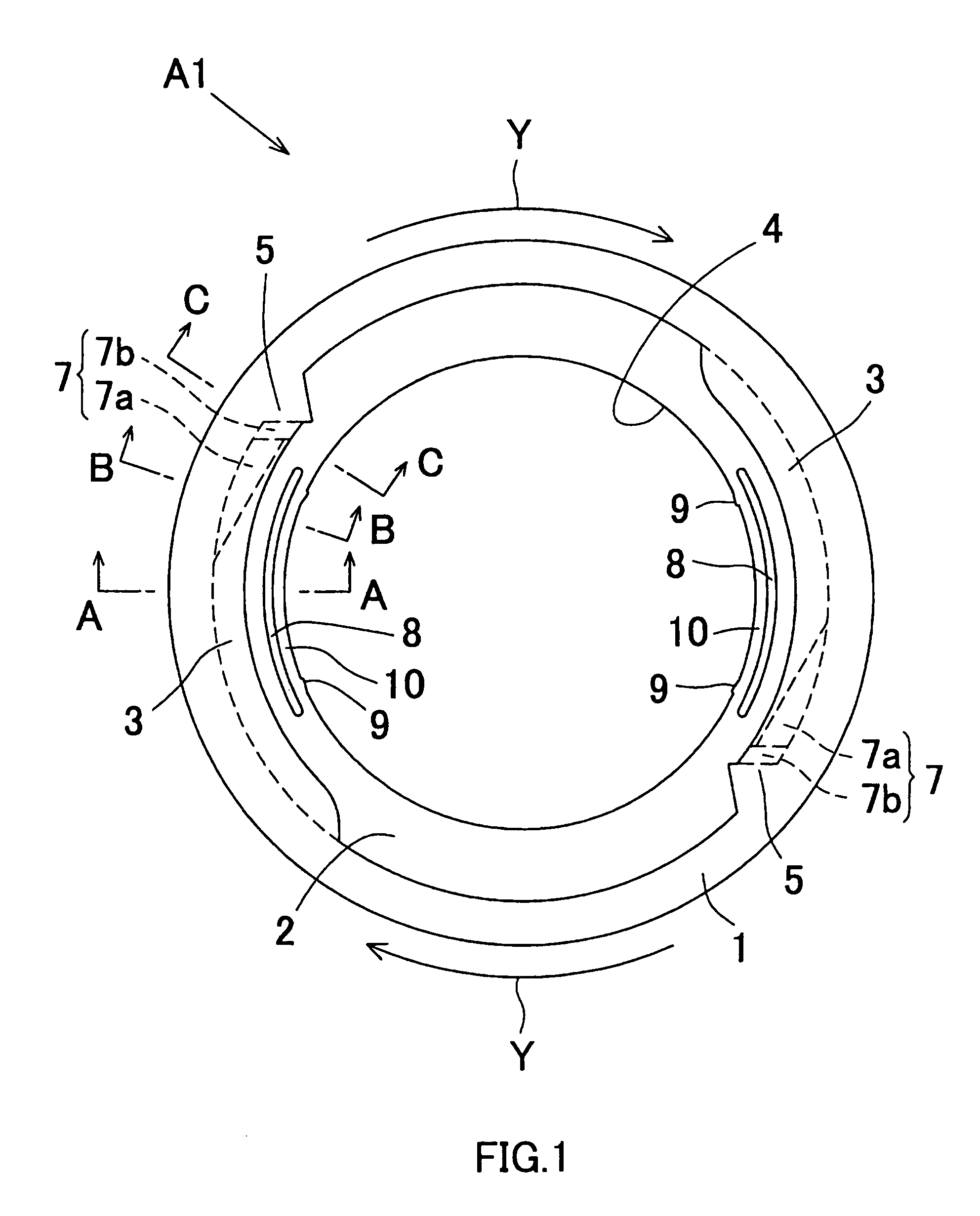 Adapter for non-circular disc