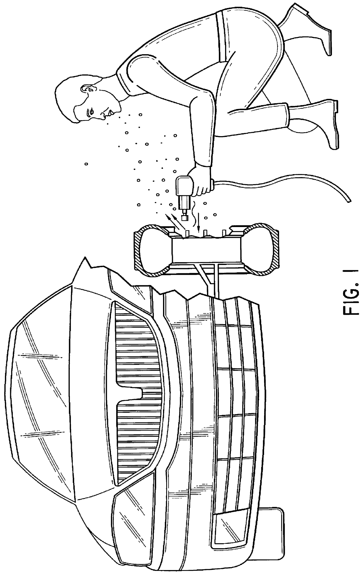 Pneumatic tool with side exhaust