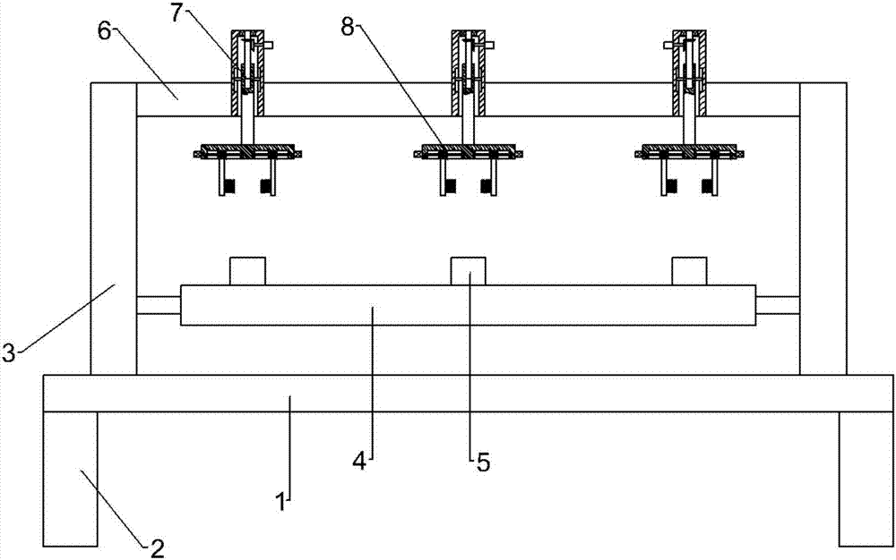 Protection device provided clamping device for electronic device machining