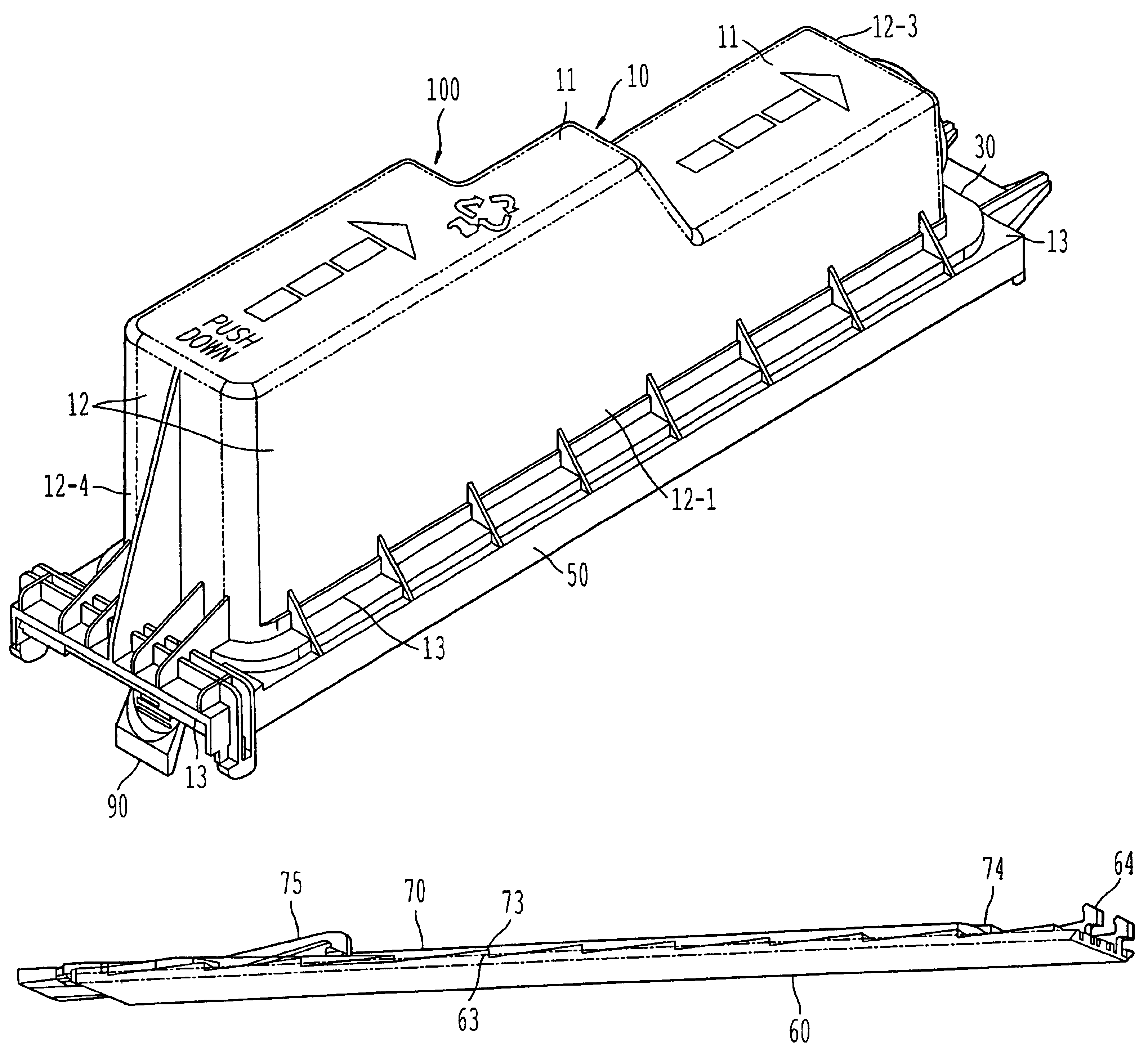 Developer cartridge including sealing gasket