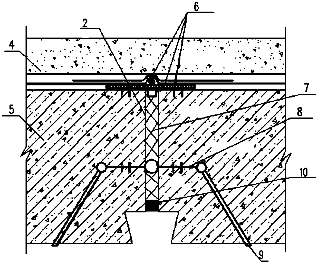 Waterproof and drainage system for deformation joint based on automatic drainage function and construction process thereof