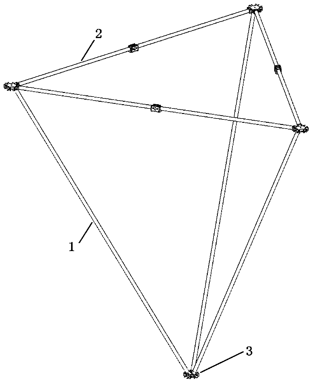 Truss type extensible antenna reflector