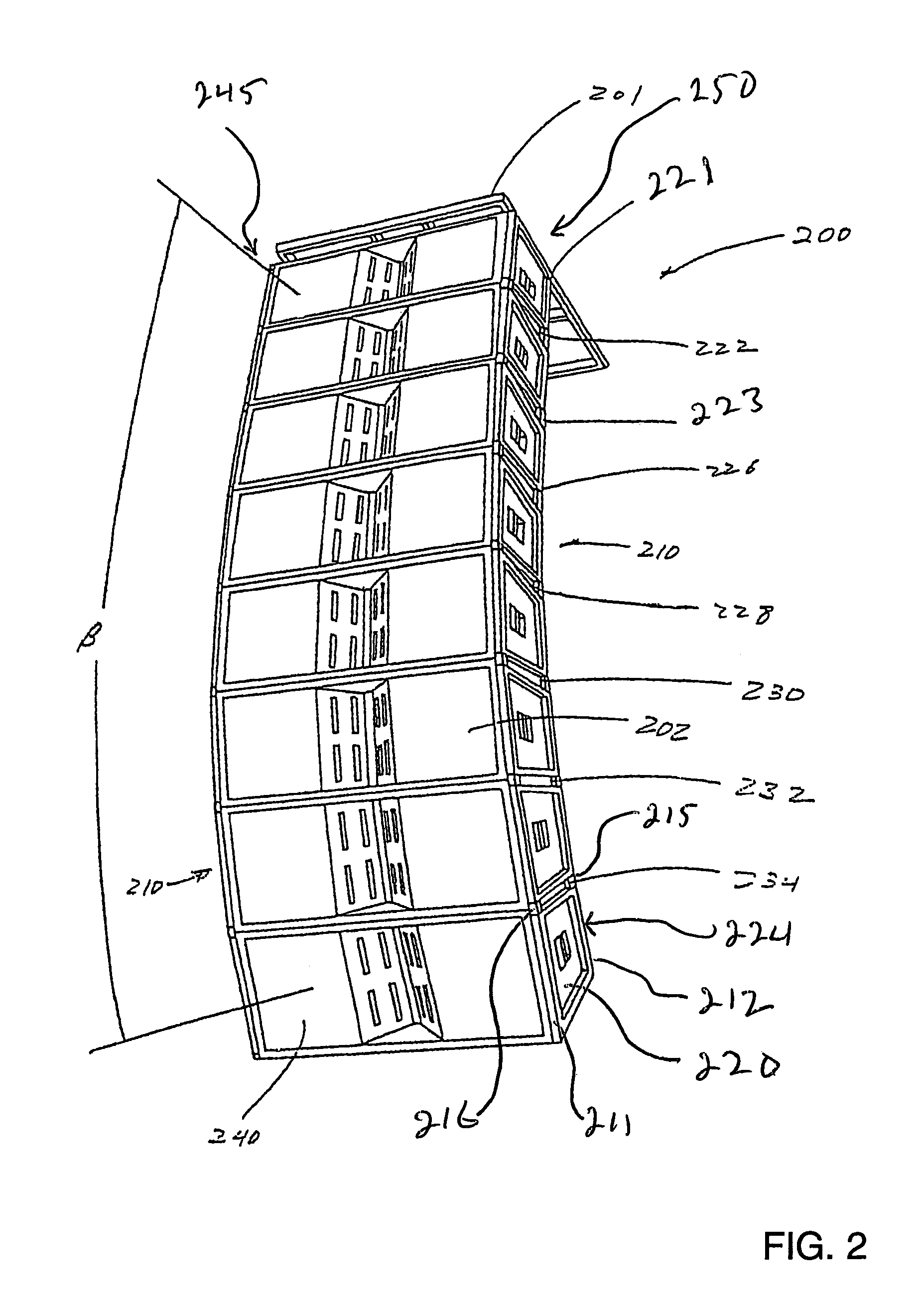 Rigging system for line array speakers