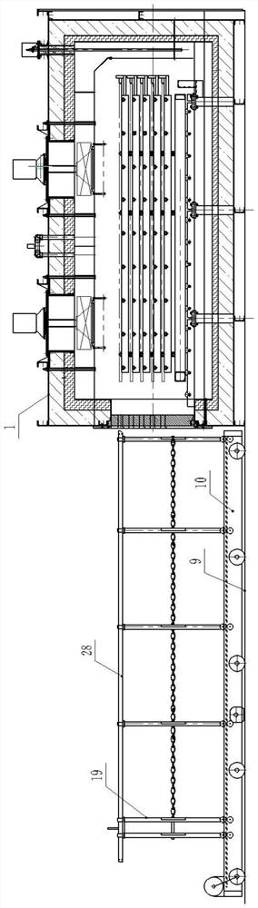 Method for taking out heat-treated bar for manufacturing copper-clad aluminum busbar cable