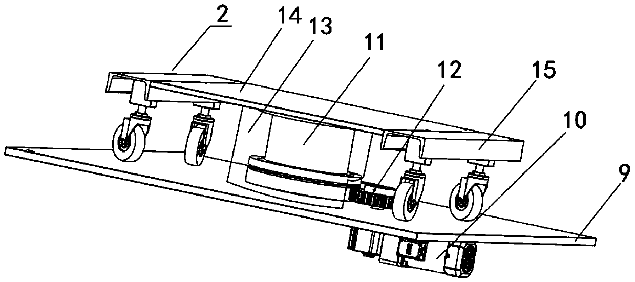 Automatic rotating upper plate conveying device for circuit board machining and working method of the upper plate conveying device