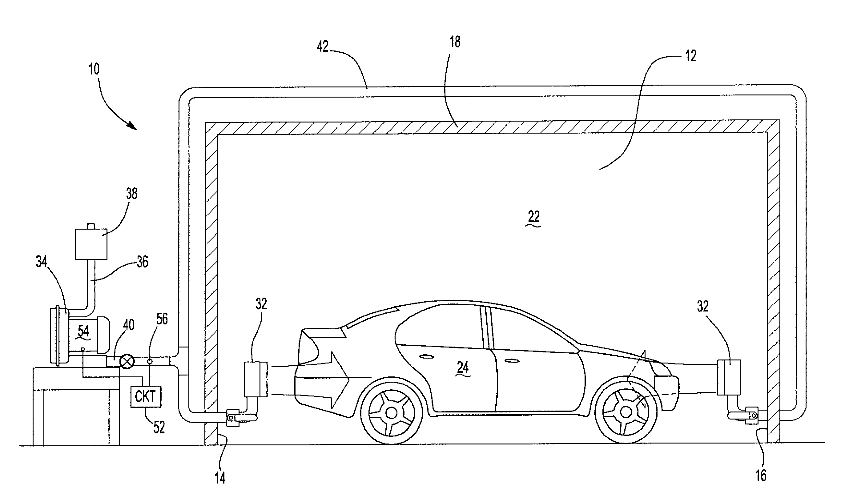 Automotive paint spray and drying booth