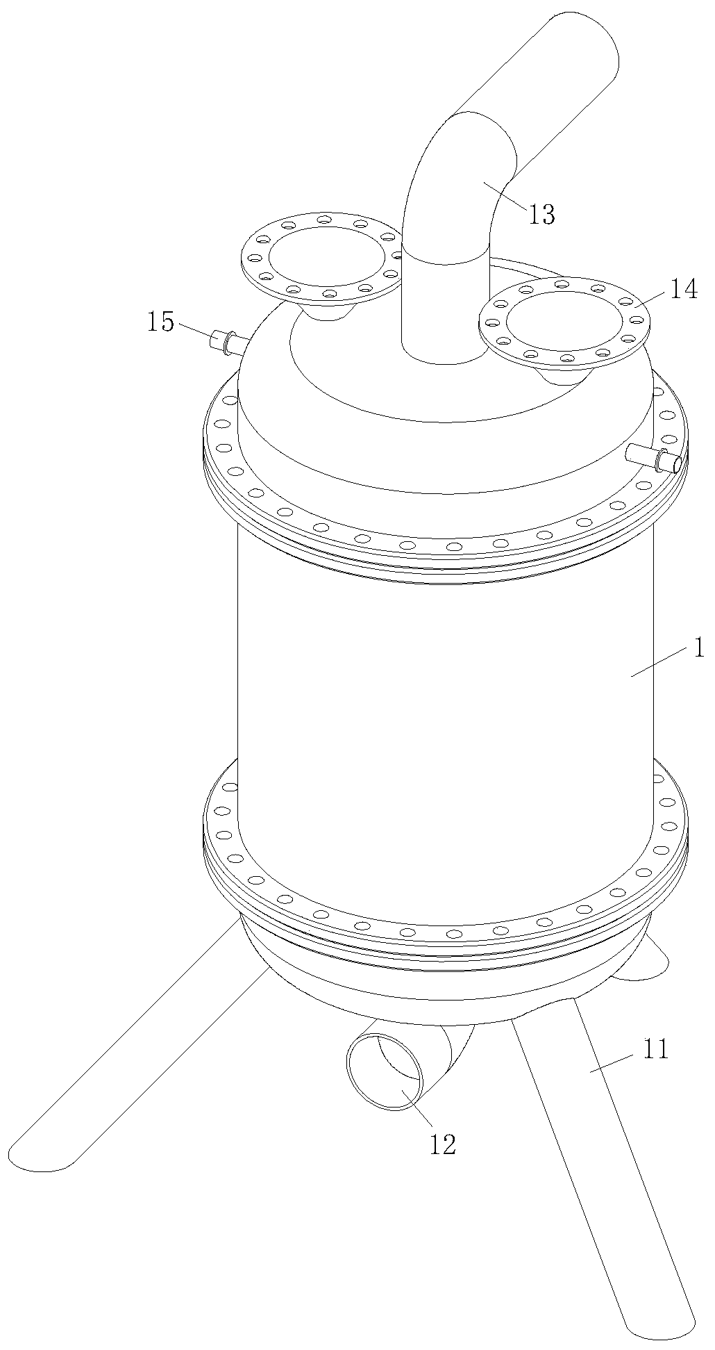 Energy-saving vulcanization tower for steelmaking plant