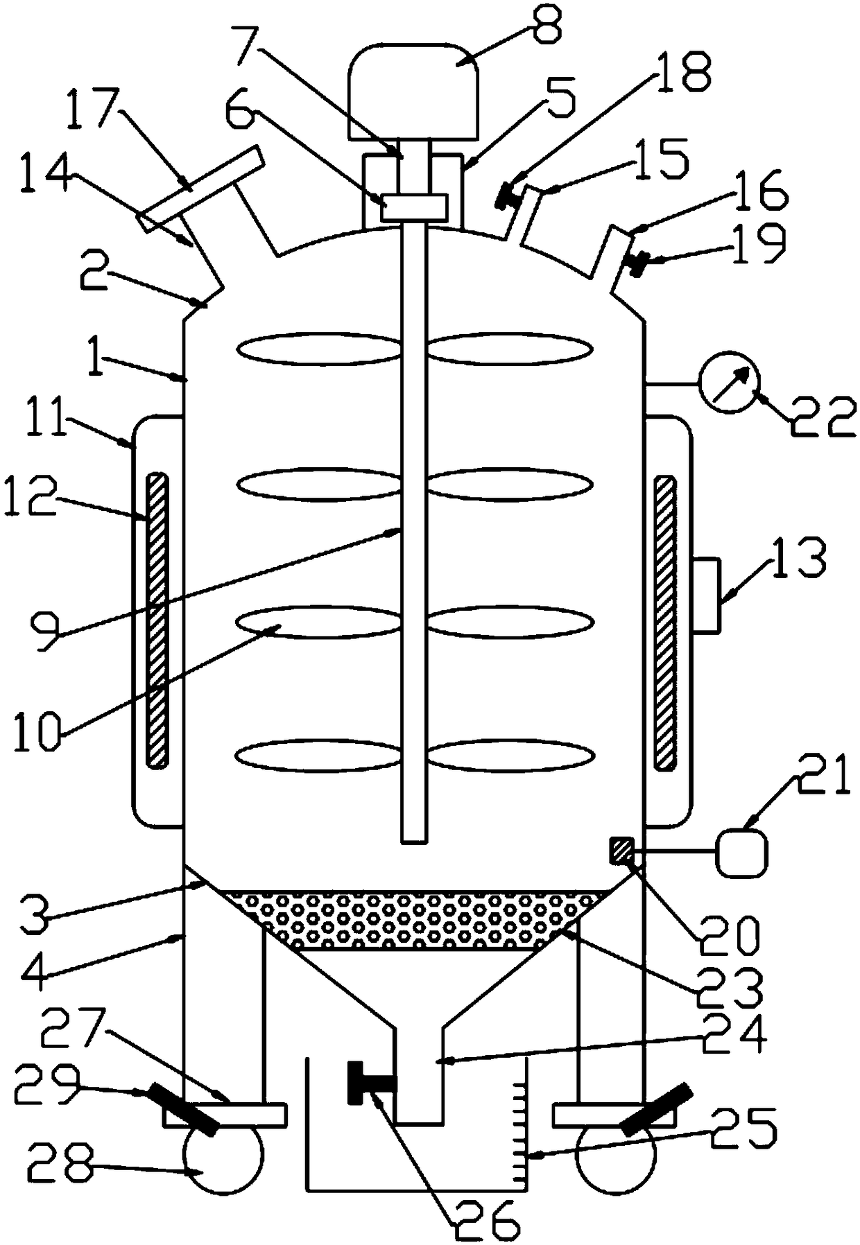 Temperature controllable mechanical stirring kettle