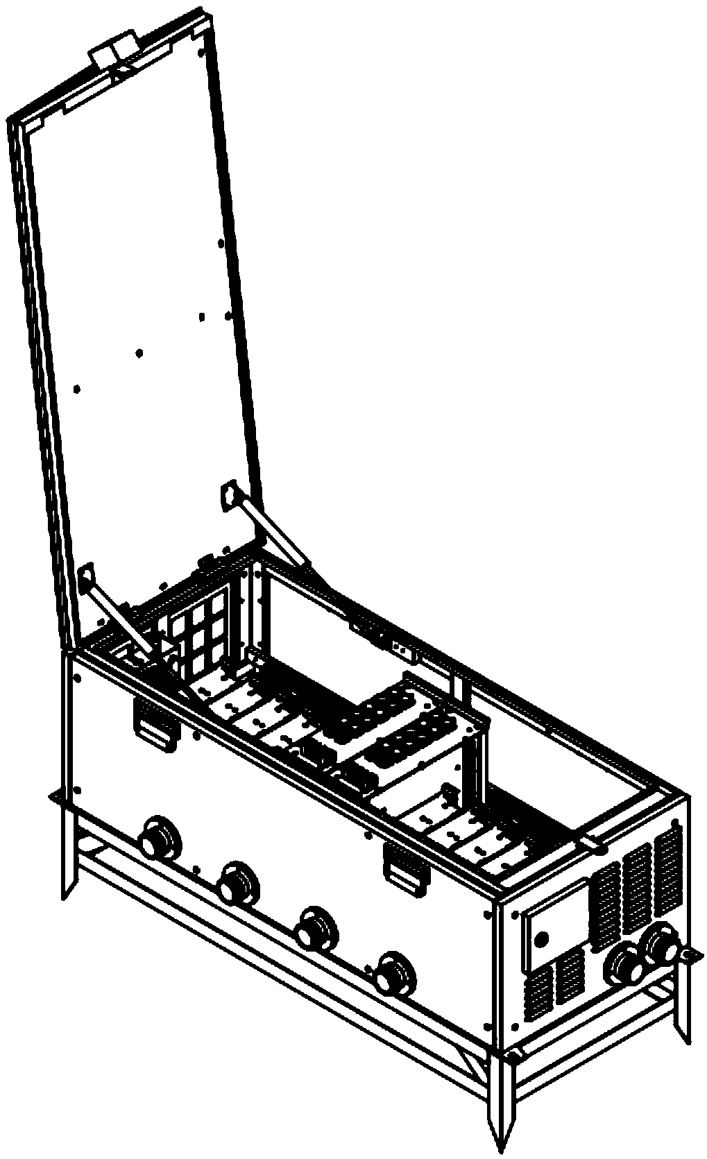 Laser light source junction box of dynamic image detection system for EMU operation fault