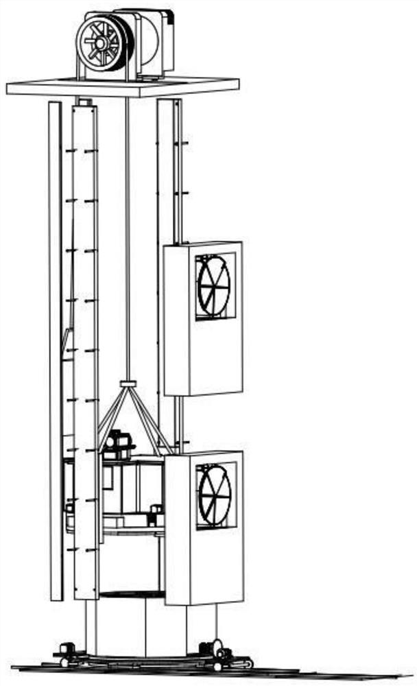 Automatic garbage classification treatment system for high-rise buildings