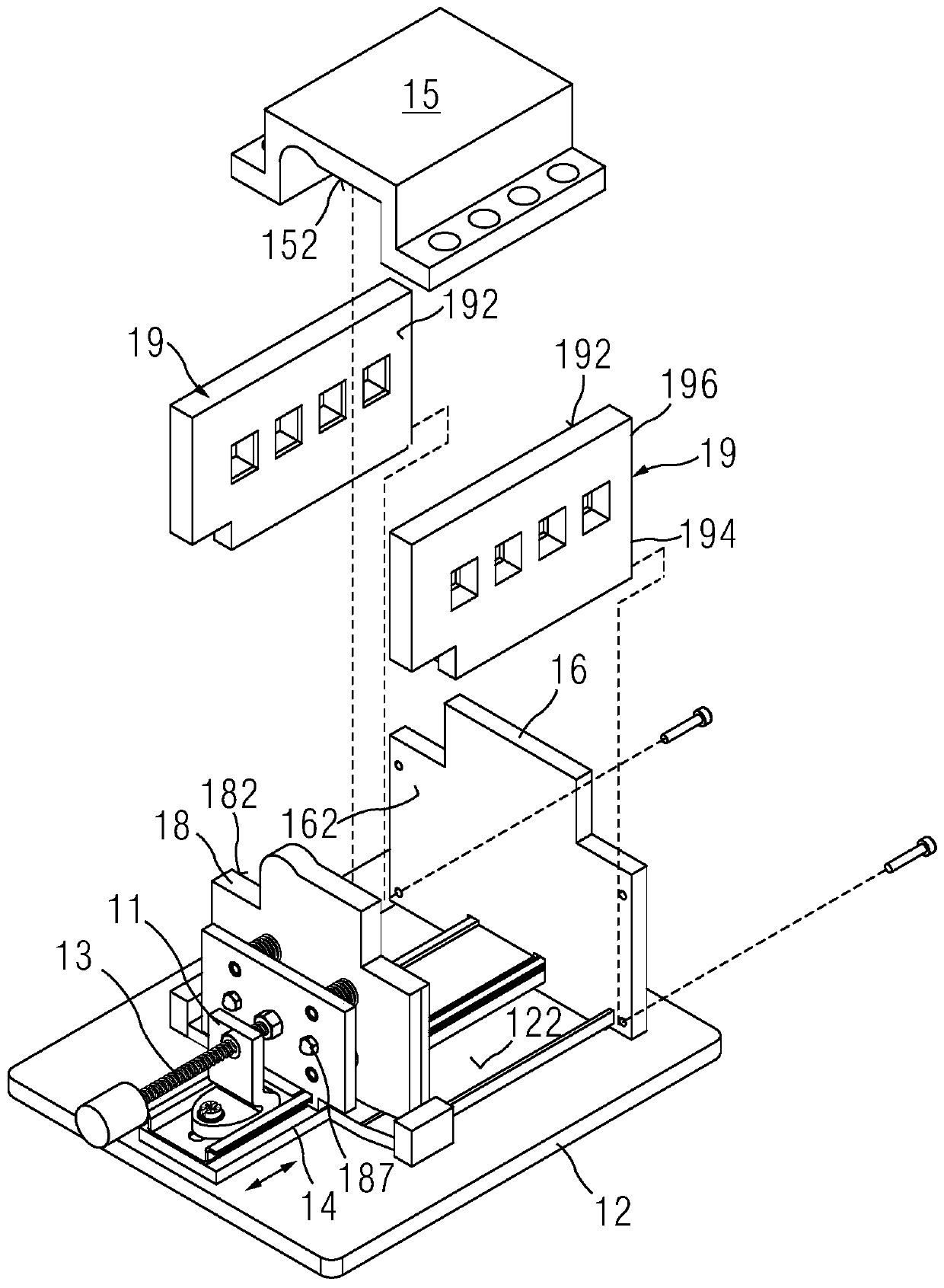 Dielectric properties test device