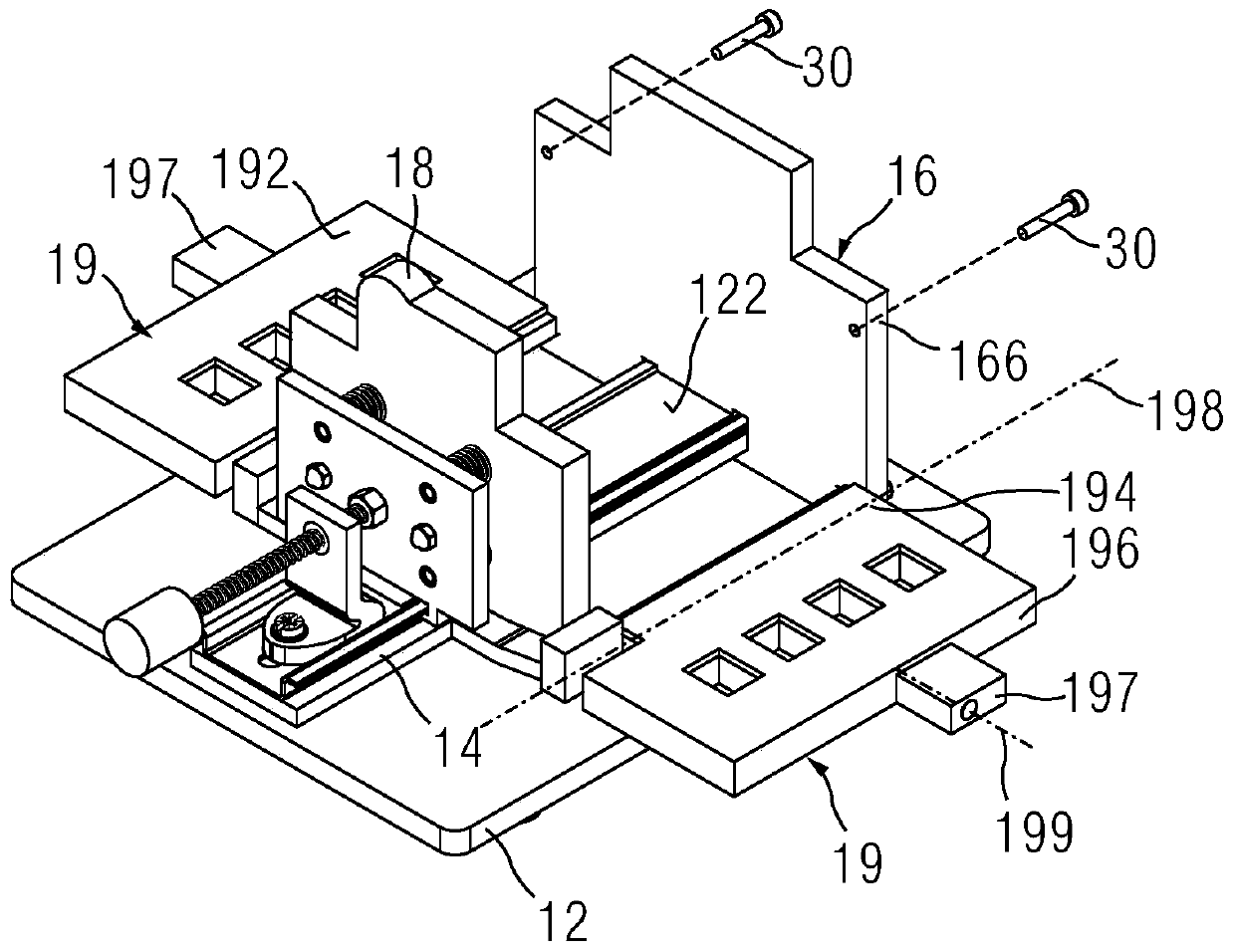 Dielectric properties test device