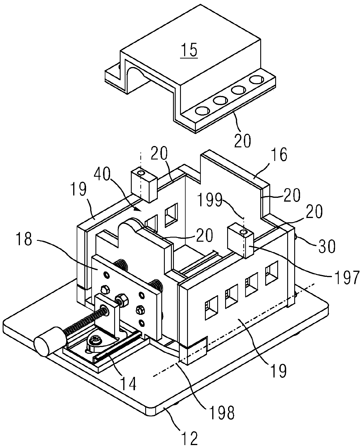 Dielectric properties test device