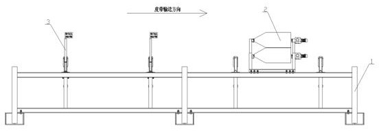 Belt conveyor capable of preventing foreign matter from extending outwards