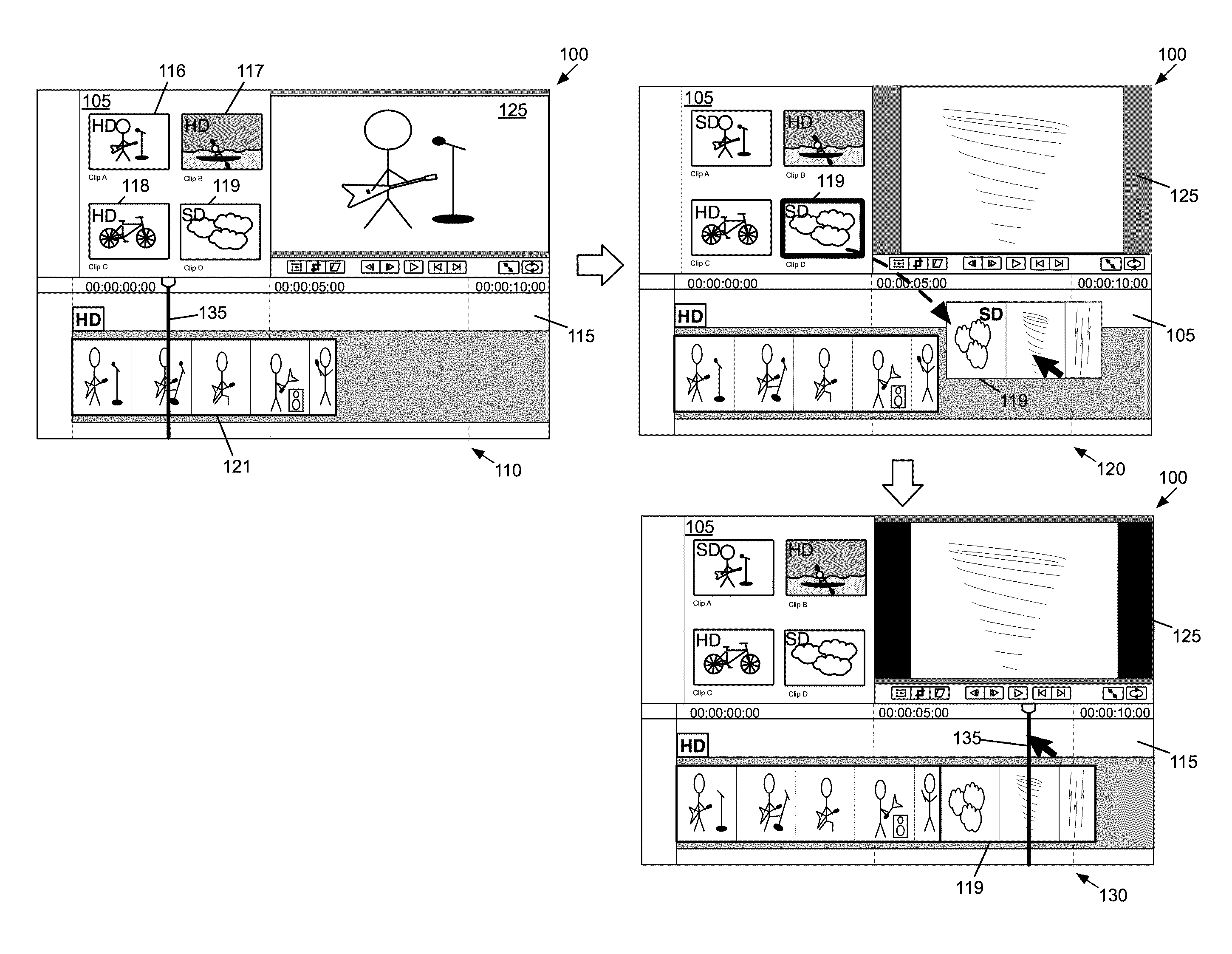 Spatial Conform Operation for a Media-Editing Application