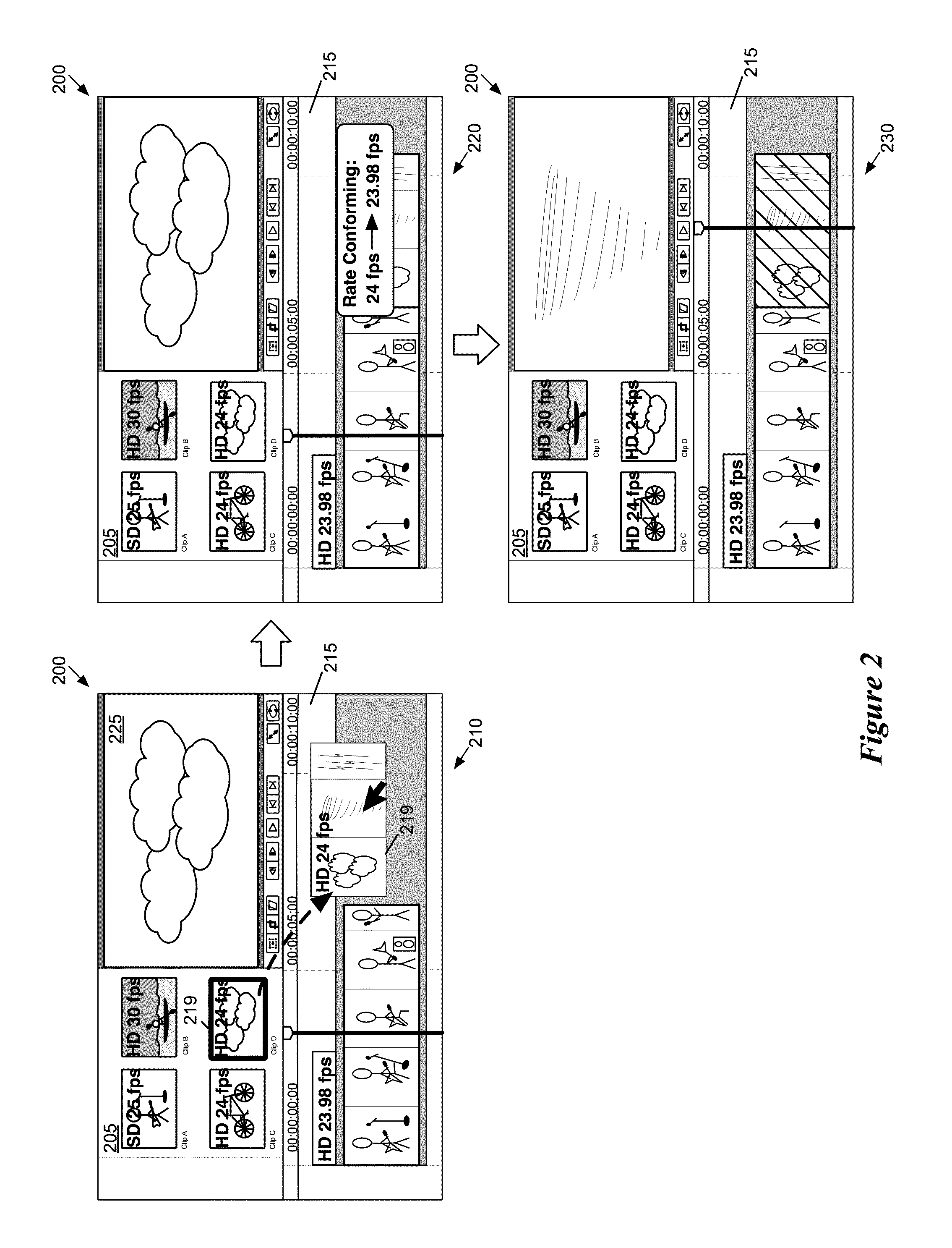 Spatial Conform Operation for a Media-Editing Application