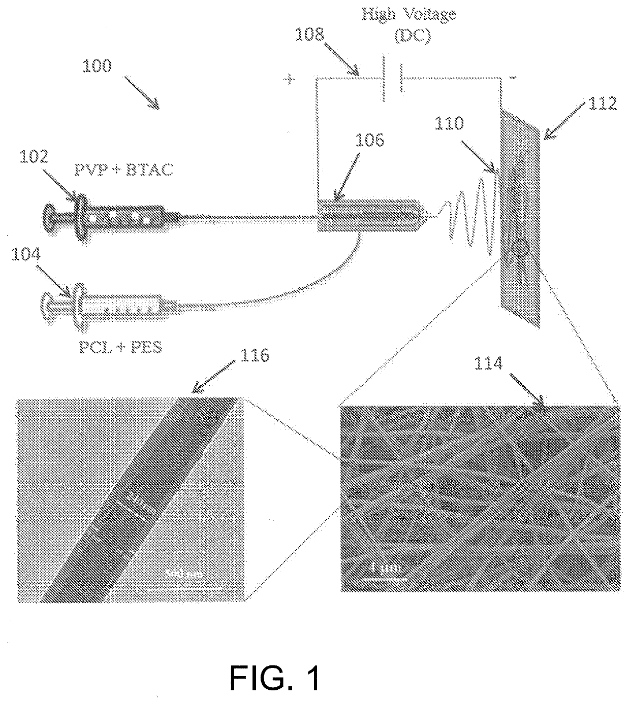 Color-changing antibacterial nanofiber