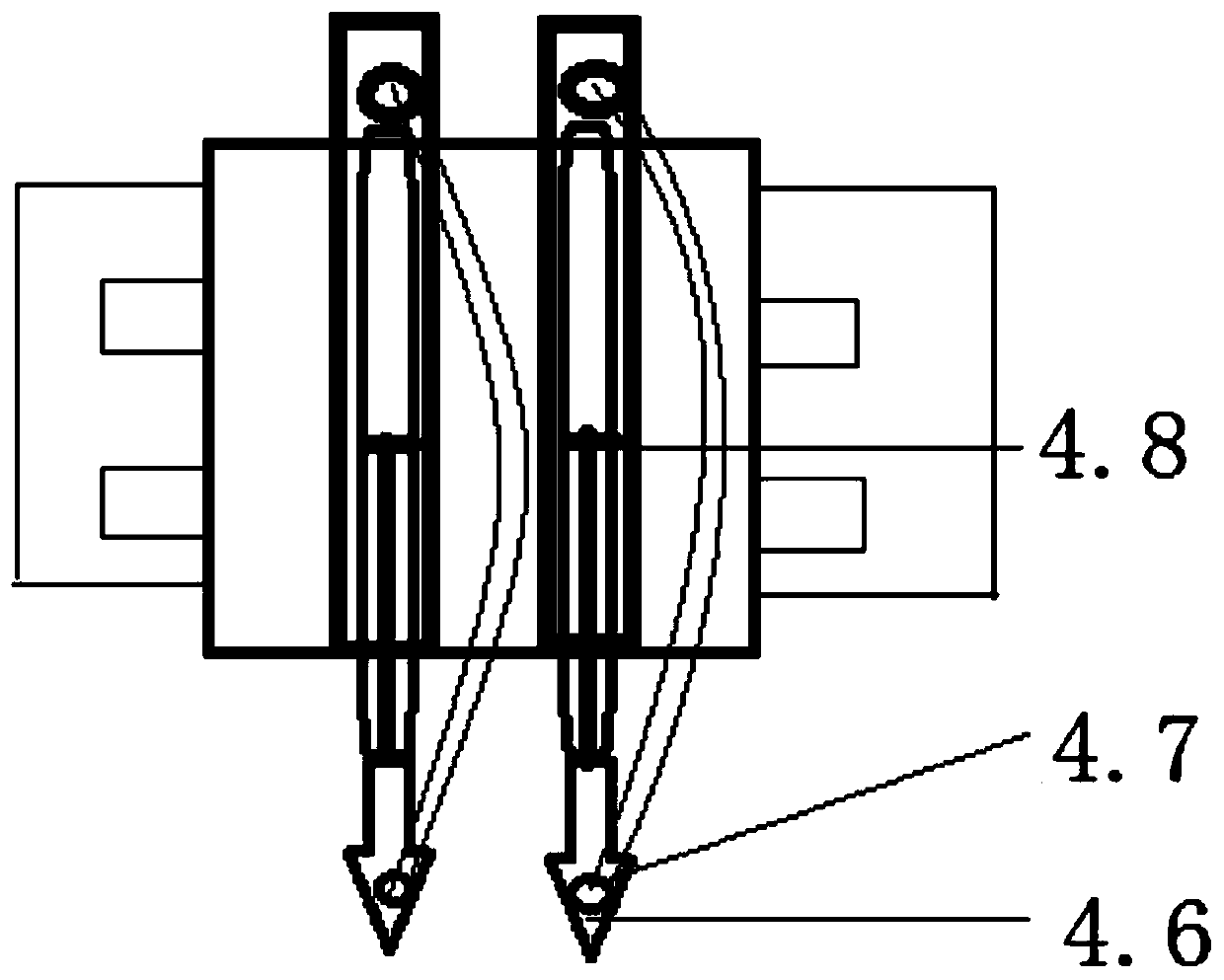 Automatic production equipment of automobile injection molding parts