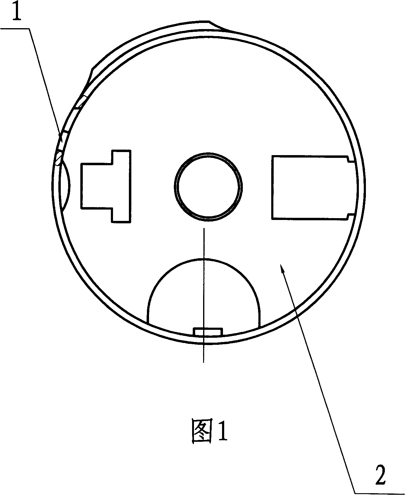 Technique of processing sewing machine shuttle putamen stay wire bore ram compression angle and mold thereof