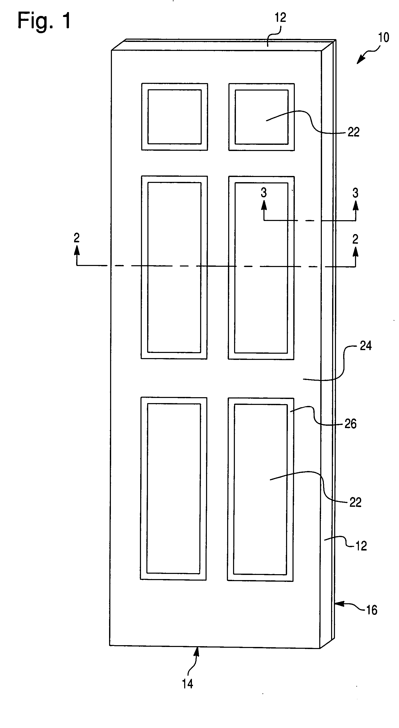 Door, deep draw molded door facing, and methods of forming door and facing