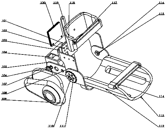 Wearable elbow joint rehabilitation robot device