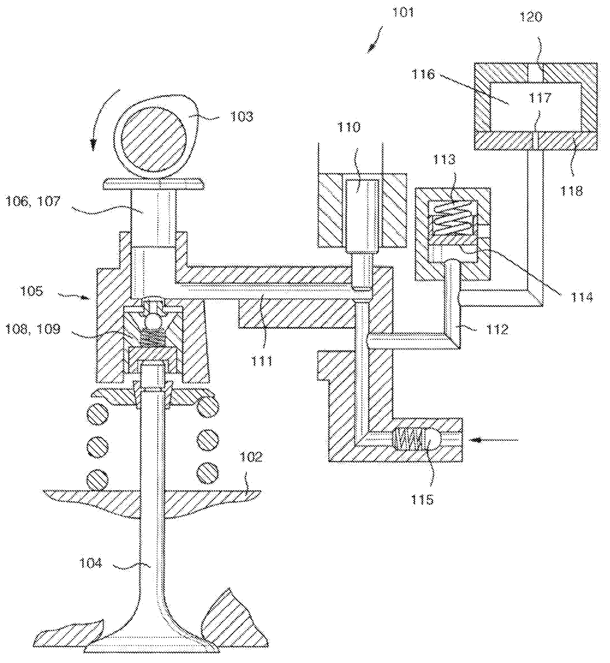 Internal combustion engine having two lubricating chambers separated from one another in a fluid-tight manner