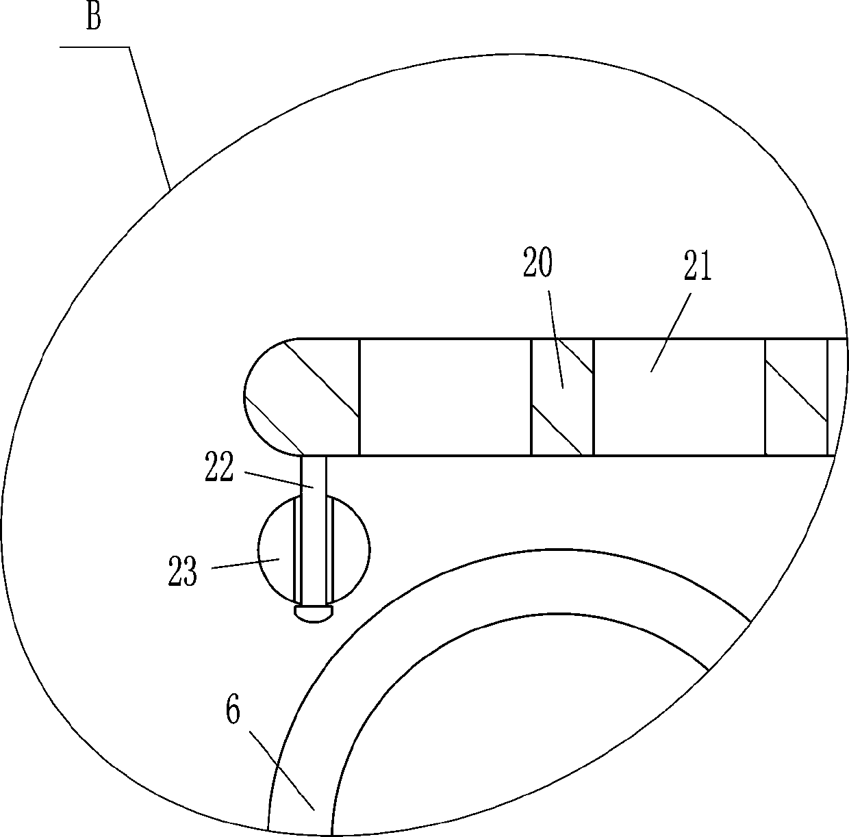 Hardware machining copper and iron fragment separator