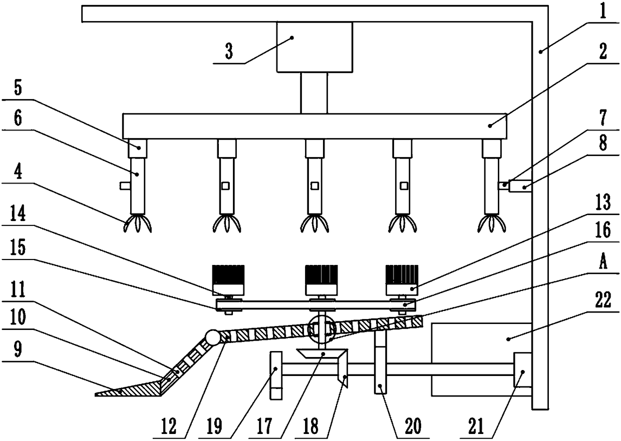 Chinese cabbage harvesting device