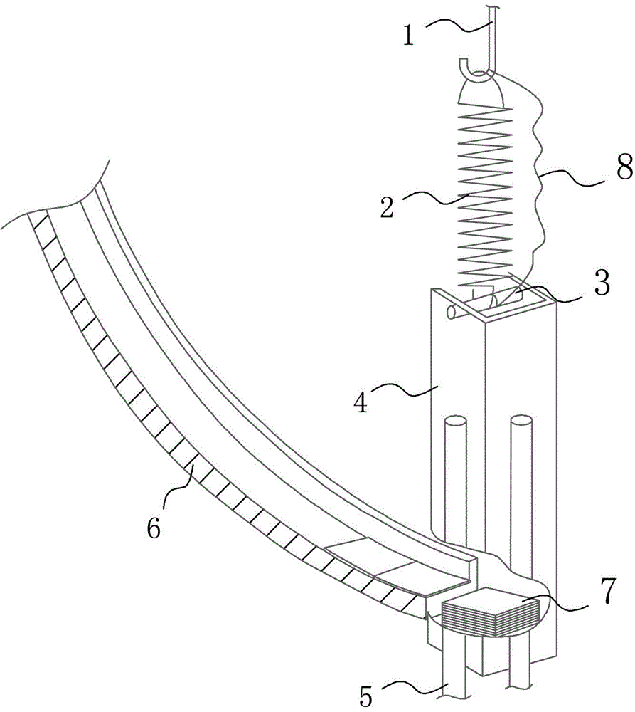 Automatic walnut slice stacking device