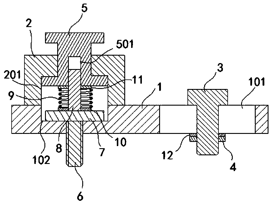 A kind of holding mechanism used on the pcb board furnace carrier