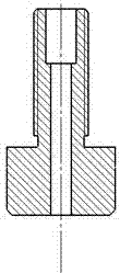 A needle body crimping positioning device for twist needles