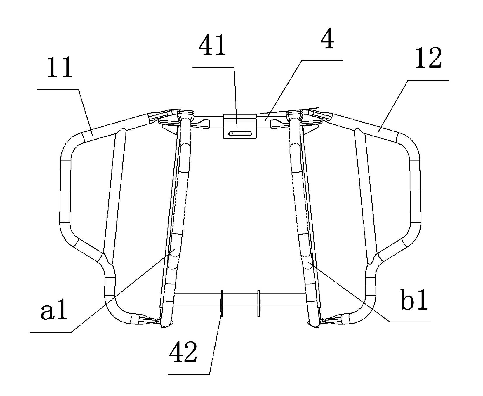 Riding motorcycle bumper