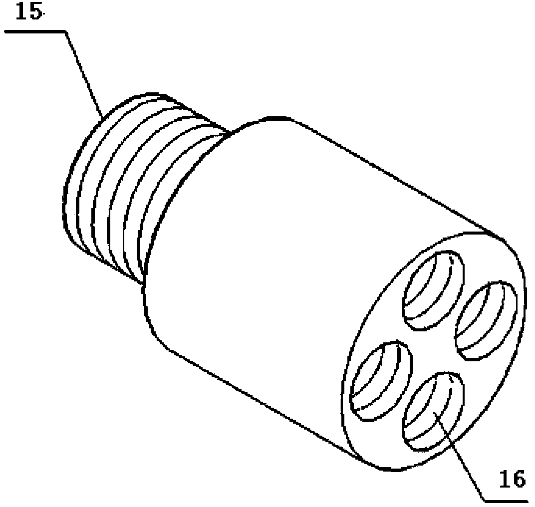 Novel pouring device for model test and application method