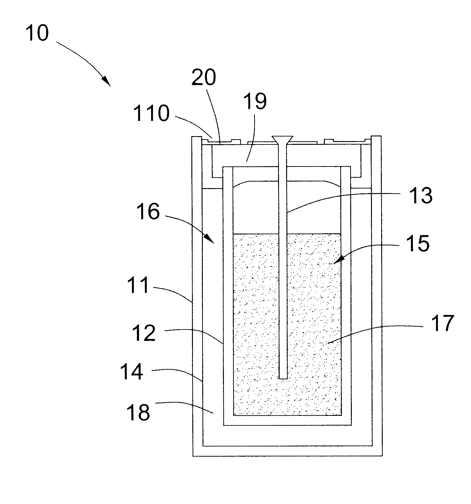 Electrochemical cell, electrode composition thereof and method for making same