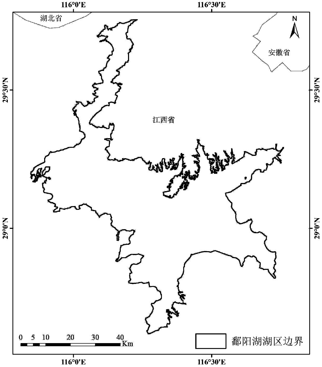 Lake long-time-sequence continuous water area change reconstruction method based on remote sensing big data platform