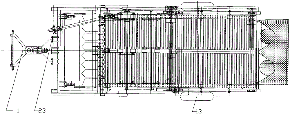 Bagging potato combined harvester