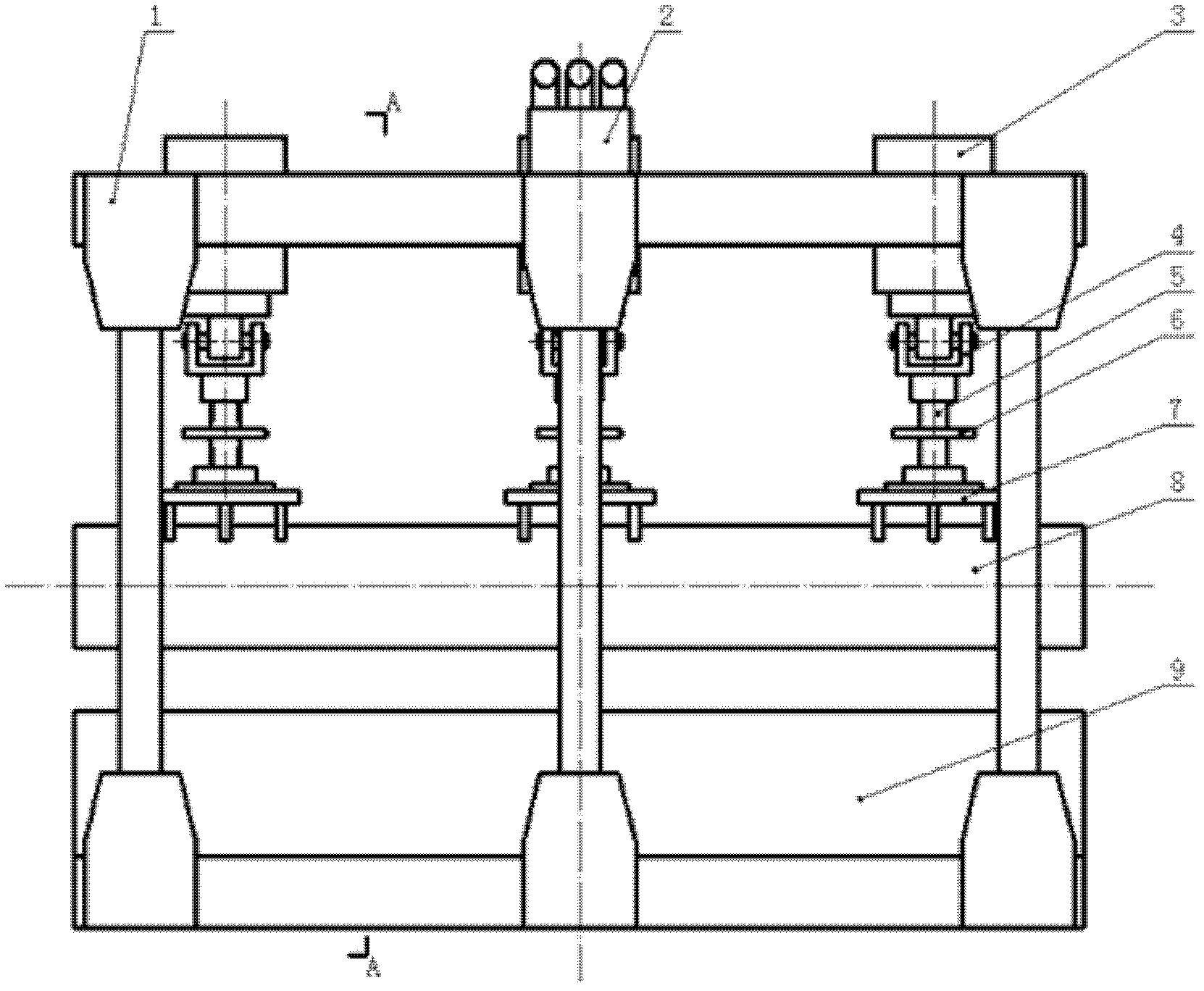 Hydraulic former for plain film-coated building circular template