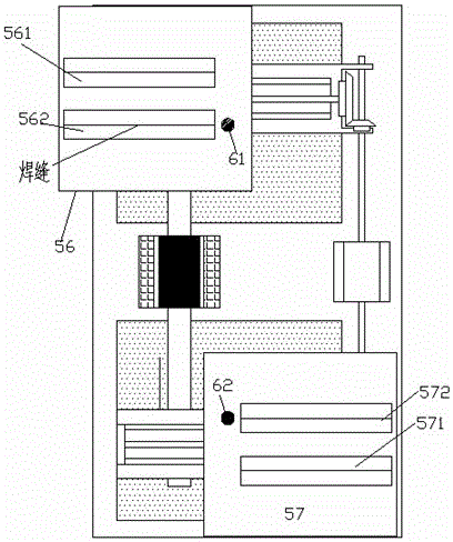 A hydraulic cylinder body welding seam welding device with self-lubricating function