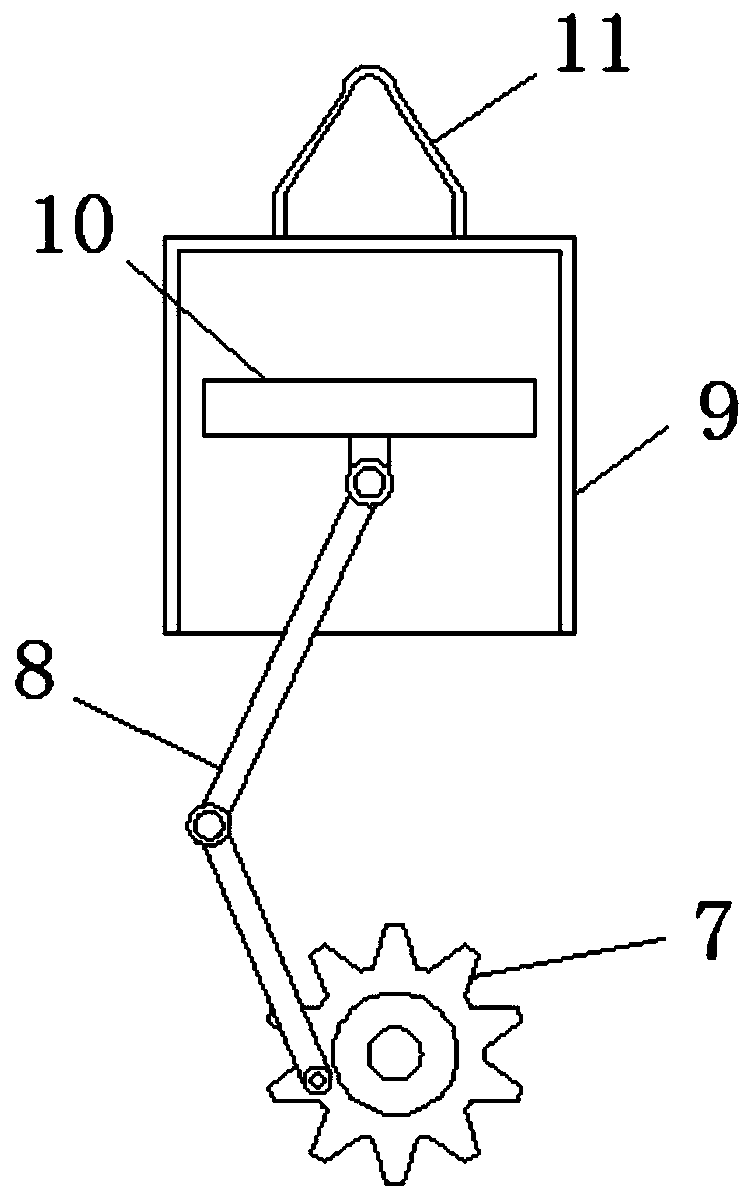 Device capable of automatically taking out blank piece and cleaning interior of cavity after air cylinder casting is completed