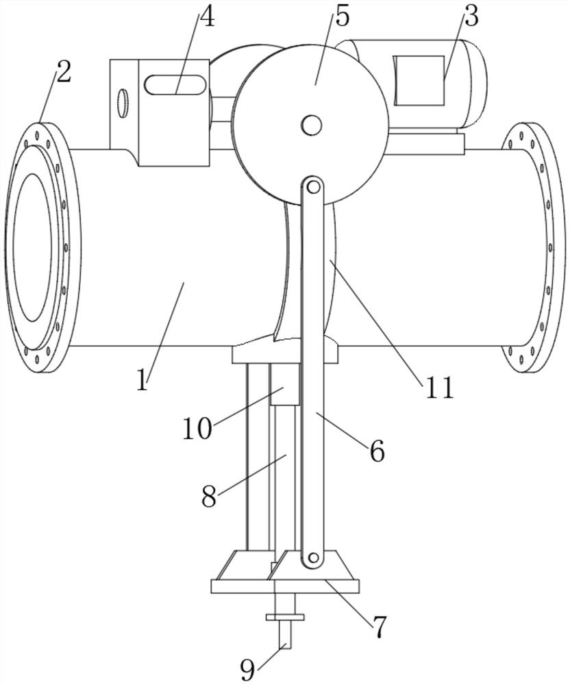 Ore pulp pipeline sampler convenient to seal