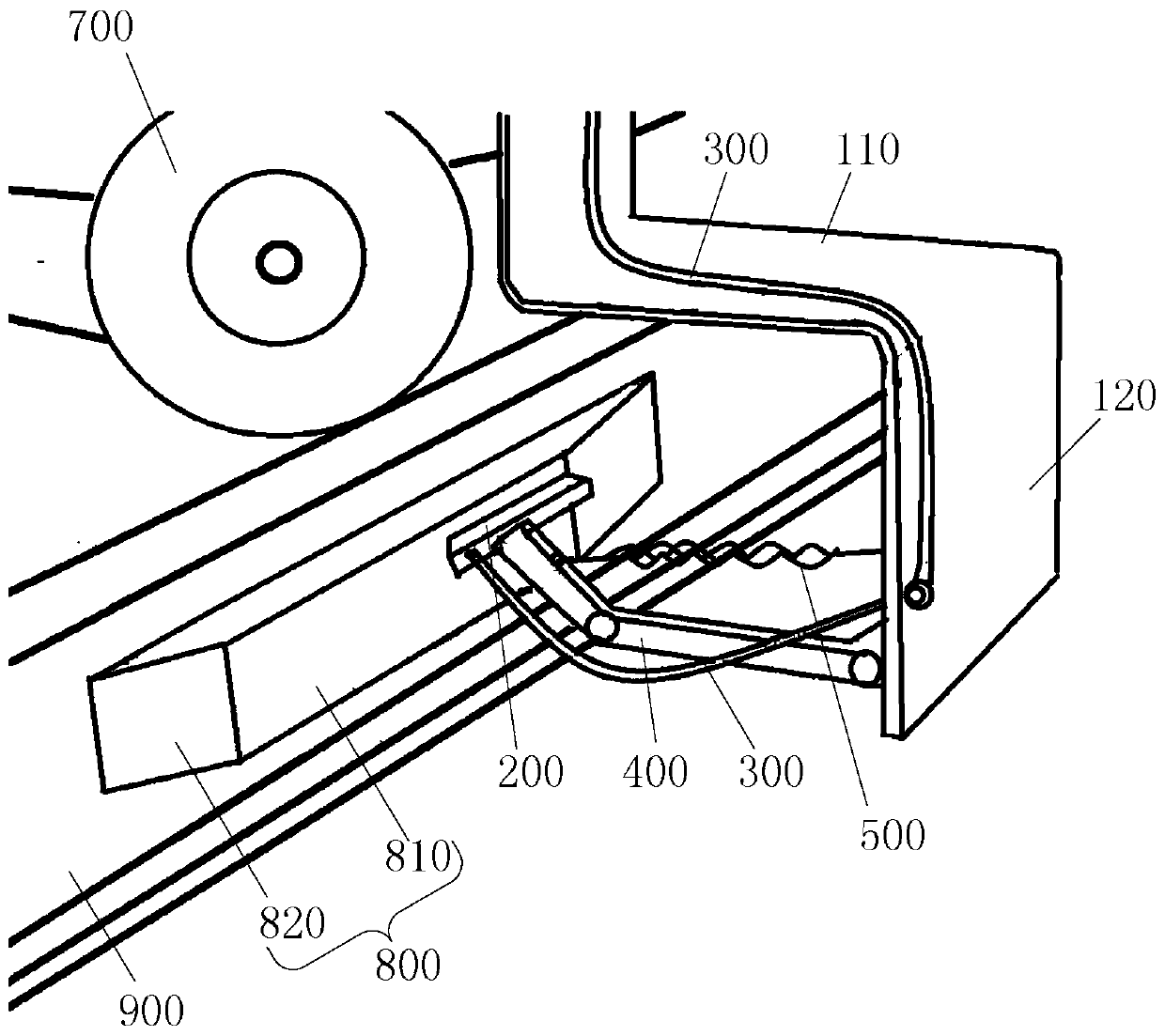 Transport trolley intermittent electrostatic discharging device