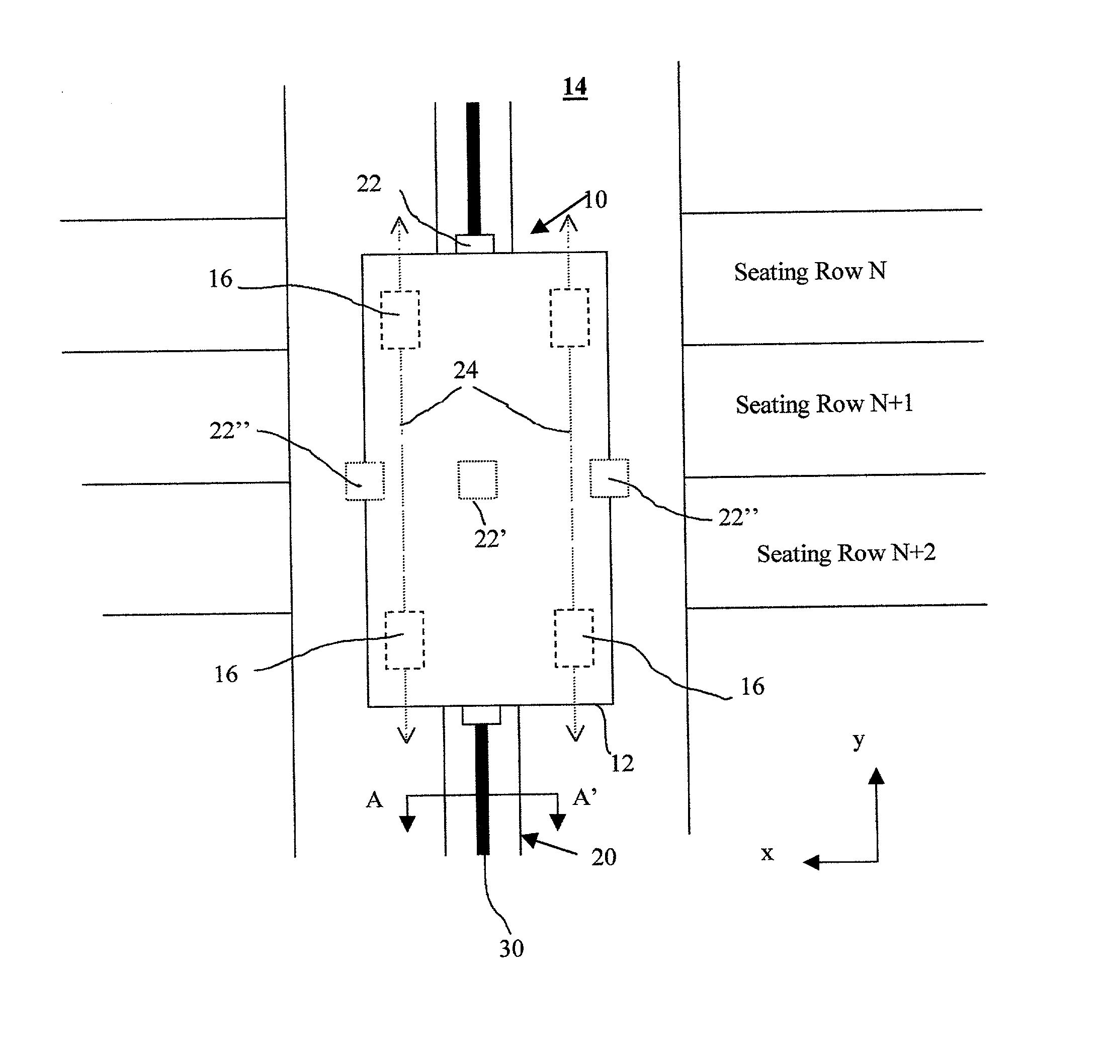 System for restraining aircraft delivery carts