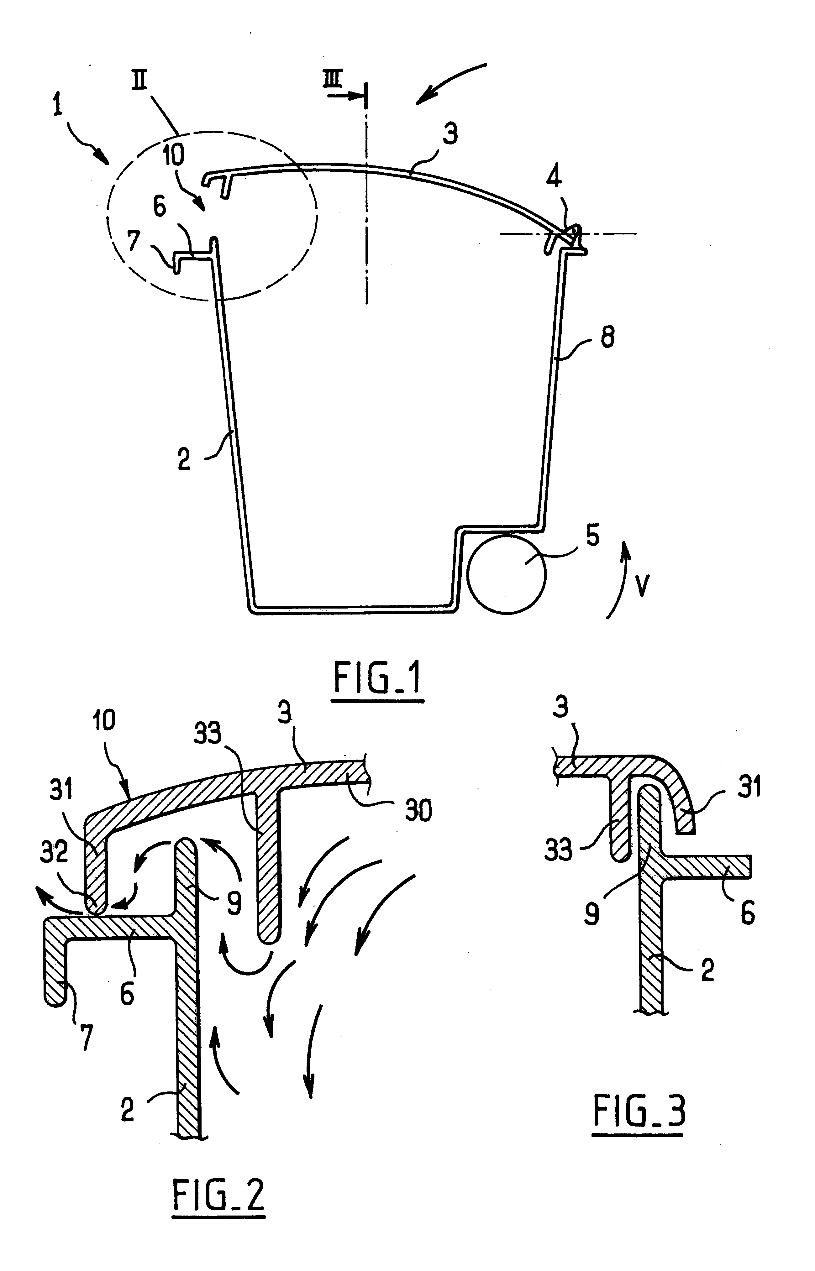 Bin with a quieter-closing lid