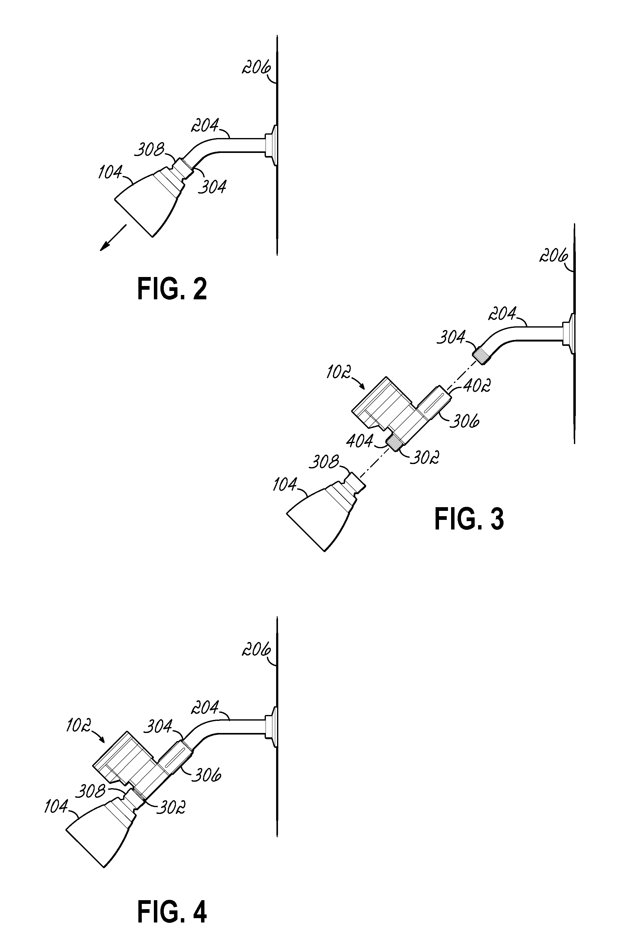 Shower head water regulator